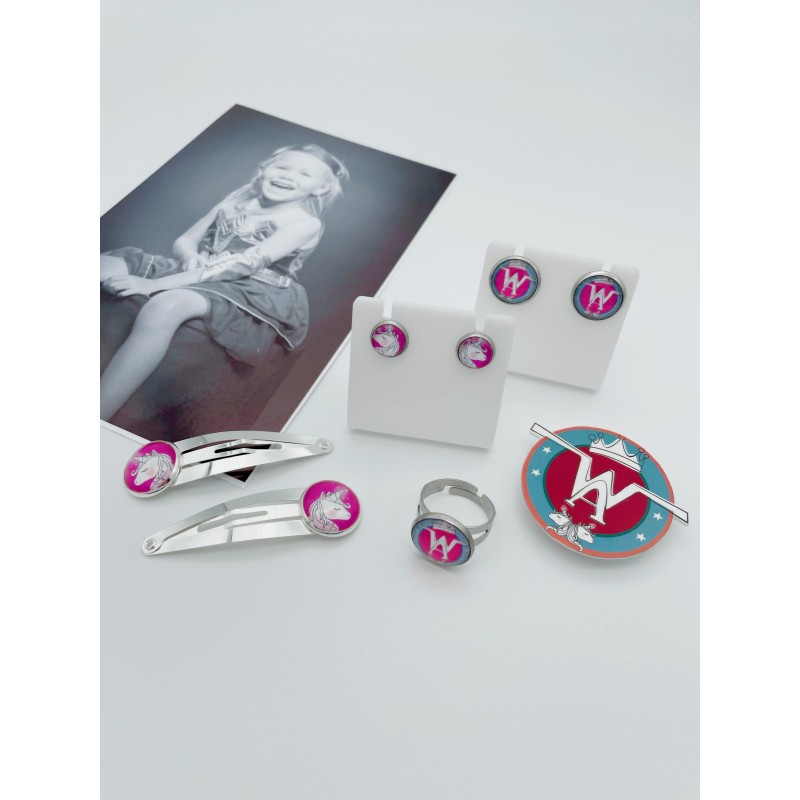 Barrettes Licornes roses